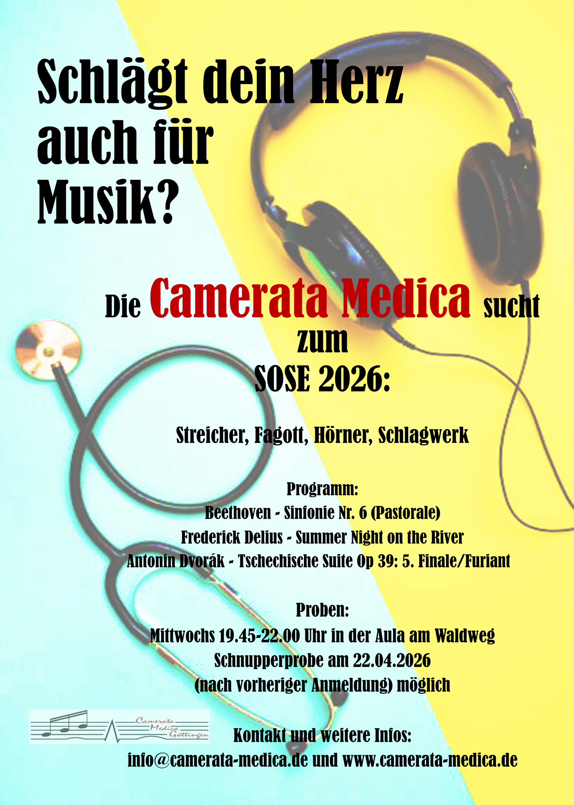 Neue Mitglieder bei der Camerata Medica gesucht