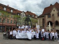 Demonstration am Gänseliesel