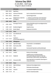 Programm Science Day Klinik für Psychiatrie und Psychotherapie